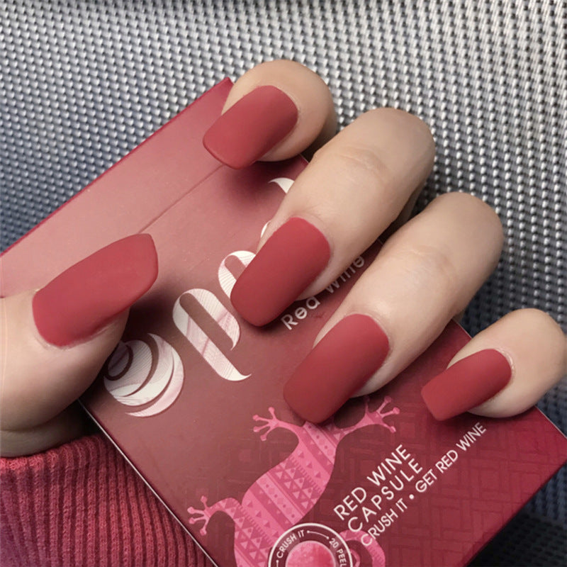 Finished manicure with false nails - River Nile