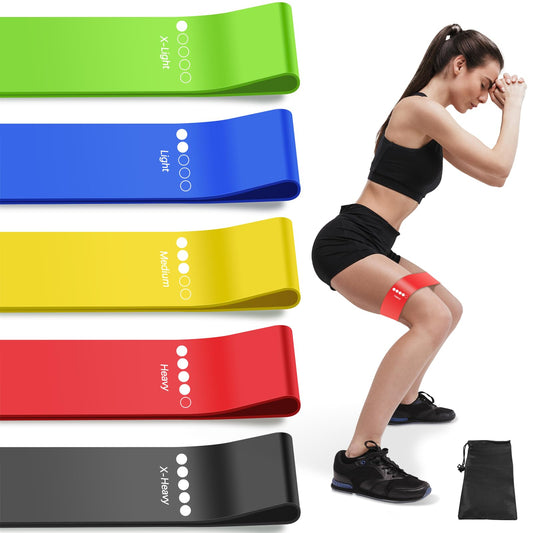 Resistance Bands for Working Out, 5 Levels Elastic Exercise Bands