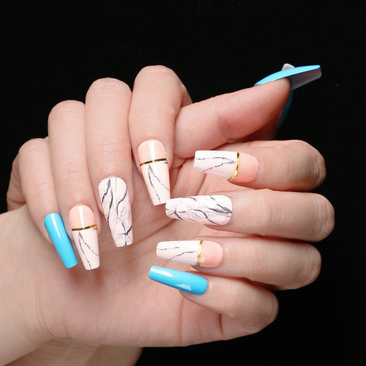 Ballet Coffin Fake Nails - River Nile