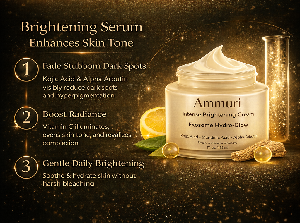 Ammuri Lightening Permanent Whitening Set Kojic Acid Serum Exosome Cream SPF 50-4