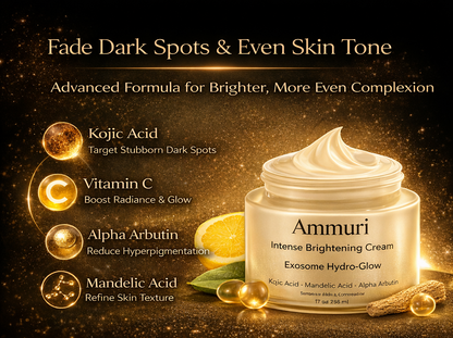 Ammuri Lightening Permanent Whitening Set Kojic Acid Serum Exosome Cream SPF 50-3