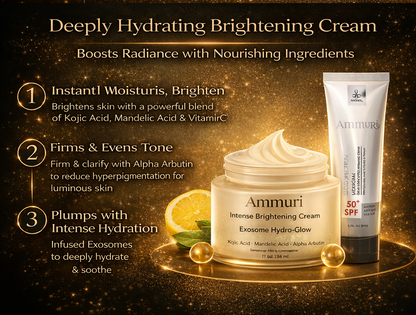 Ammuri Lightening Permanent Whitening Set Kojic Acid Serum Exosome Cream SPF 50-2