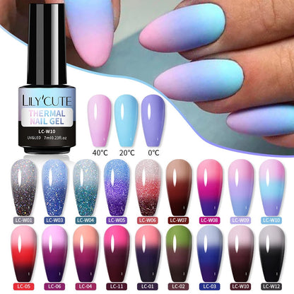 Color Changing Thermal Gel Nail Polish - River Nile