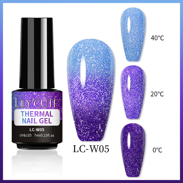 Color Changing Thermal Gel Nail Polish - River Nile