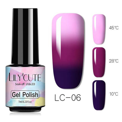 Color Changing Thermal Gel Nail Polish - River Nile