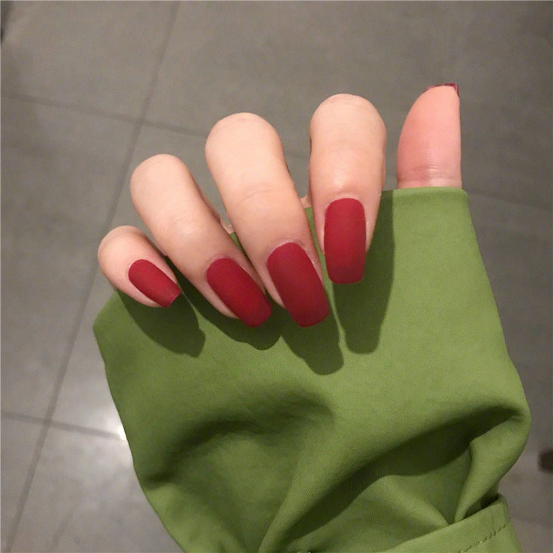 Finished manicure with false nails - River Nile