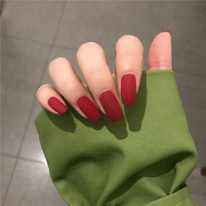 Finished manicure with false nails - River Nile