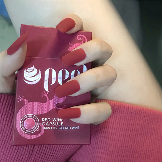 Finished manicure with false nails - River Nile