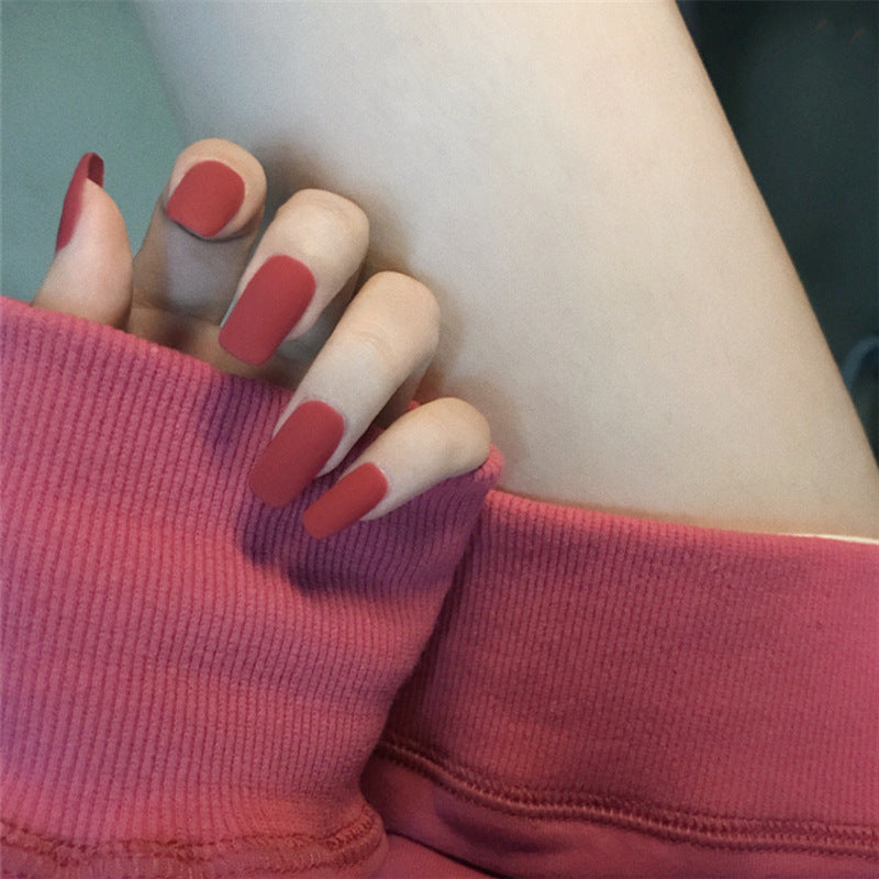 Finished manicure with false nails - River Nile