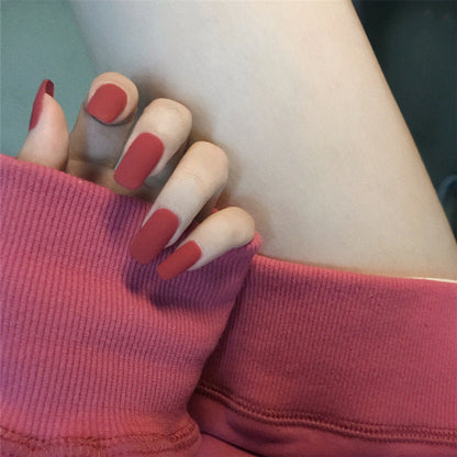 Finished manicure with false nails - River Nile