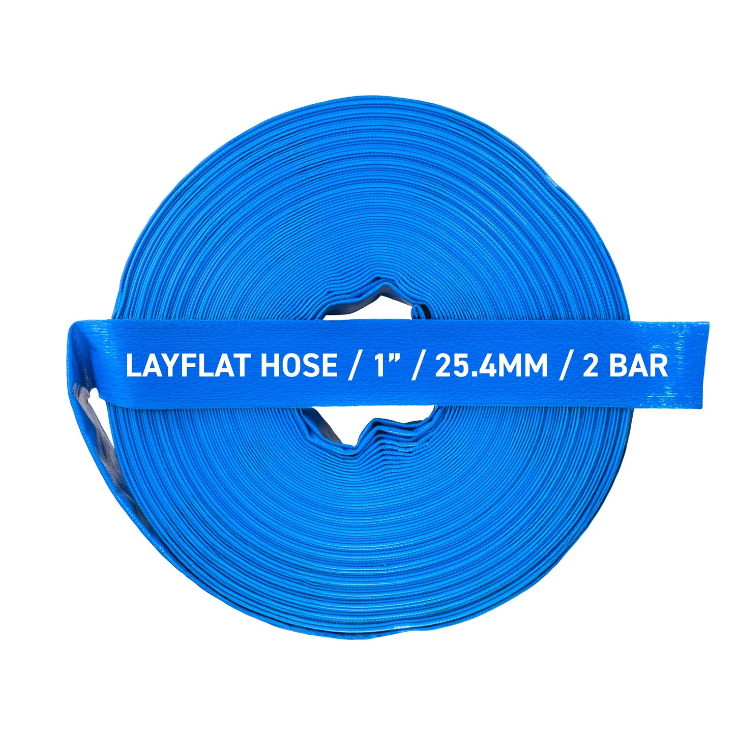 1" PVC Lay Flat Discharge Hose, 2-6 BAR - River Nile