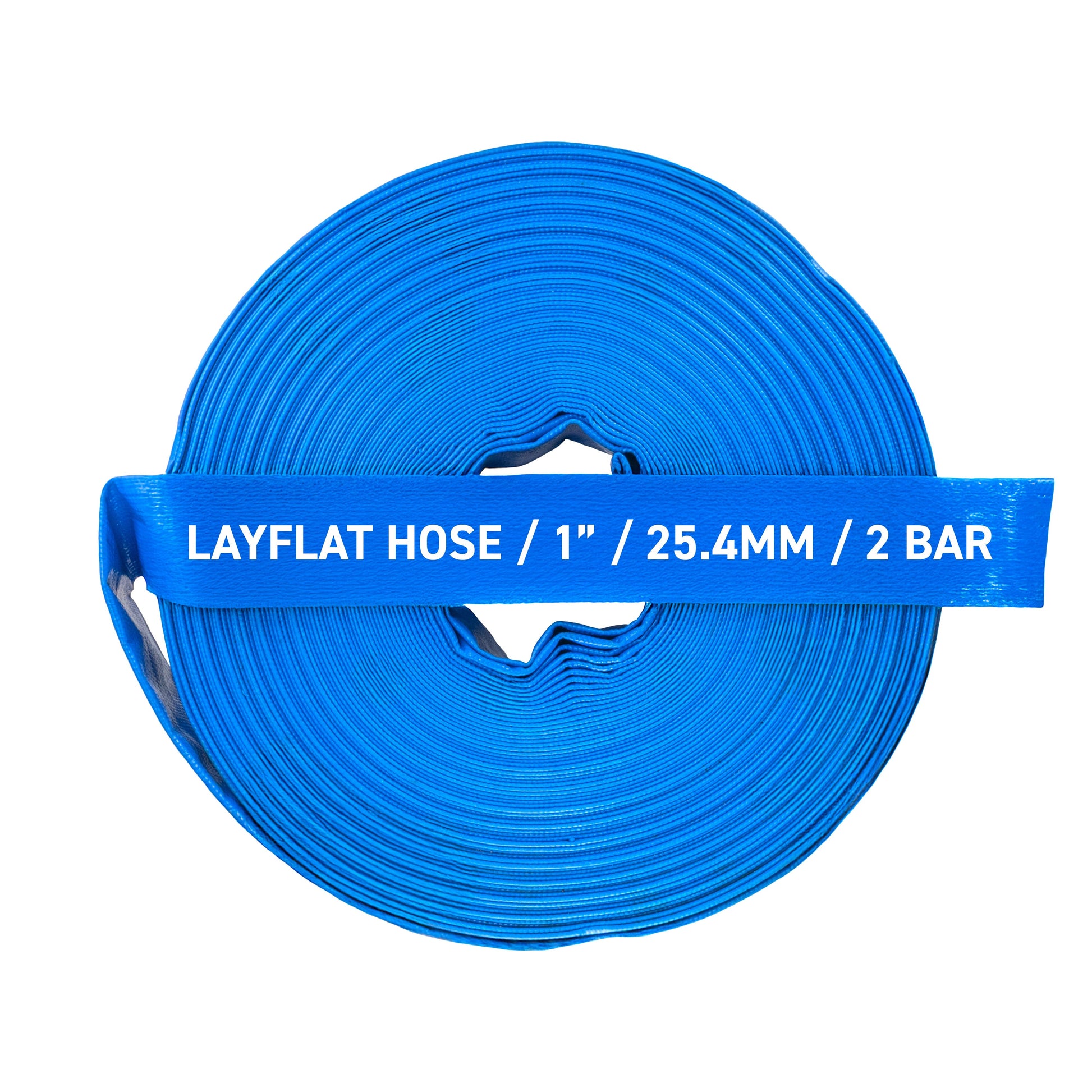 1" PVC Lay Flat Discharge Hose, 2-6 BAR - River Nile