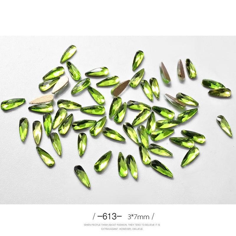 Nail Art Rhinestones Glitter Nail Art - River Nile