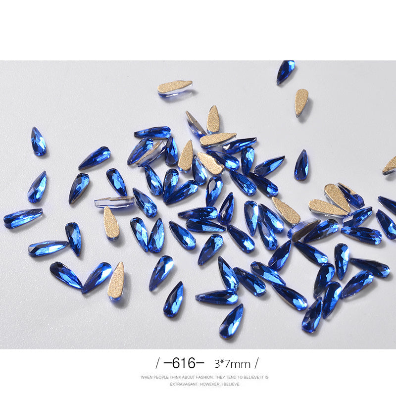 Nail Art Rhinestones Glitter Nail Art - River Nile