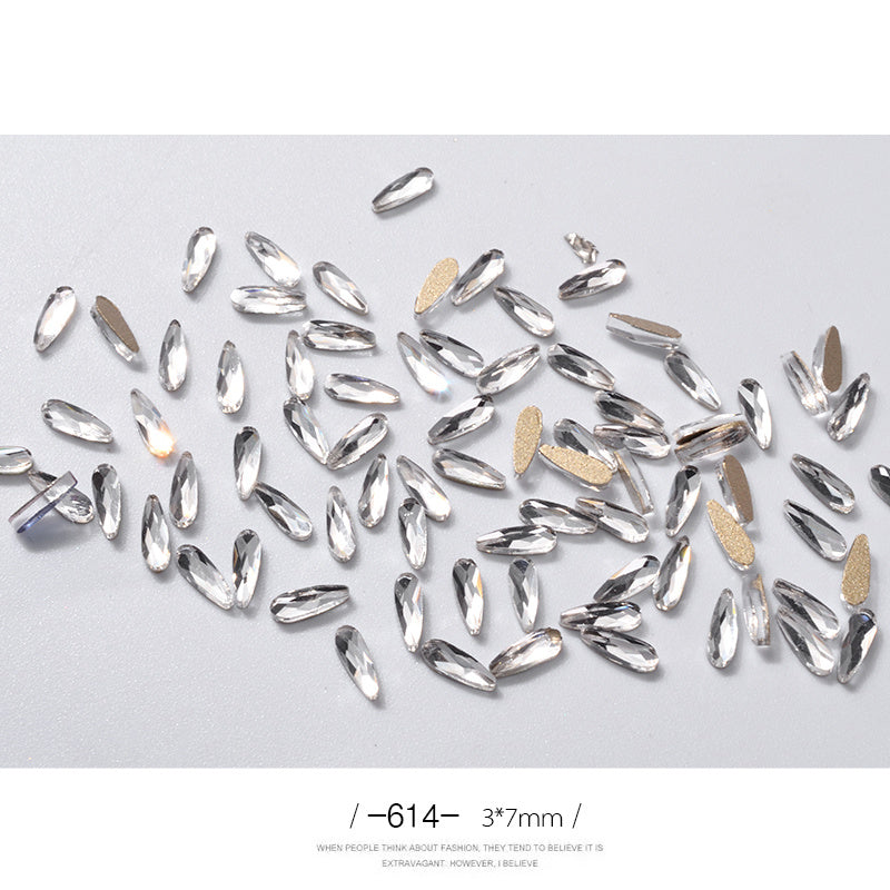 Nail Art Rhinestones Glitter Nail Art - River Nile