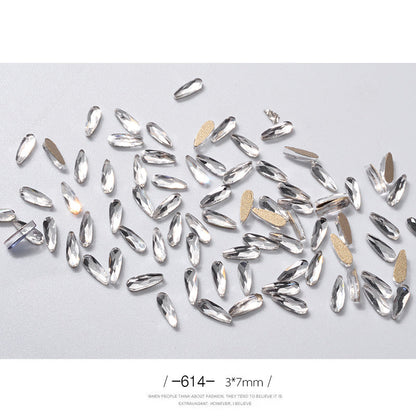 Nail Art Rhinestones Glitter Nail Art - River Nile