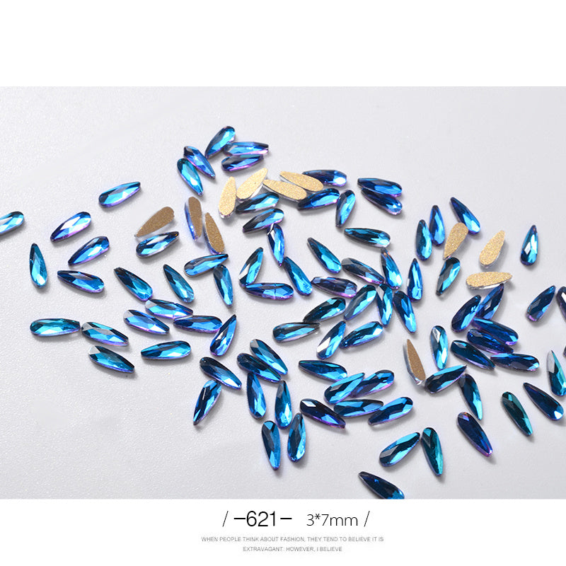 Nail Art Rhinestones Glitter Nail Art - River Nile