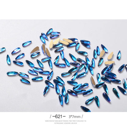 Nail Art Rhinestones Glitter Nail Art - River Nile