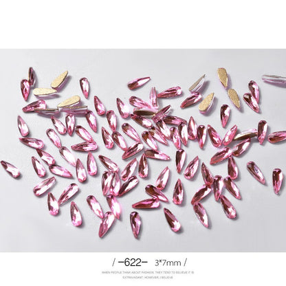 Nail Art Rhinestones Glitter Nail Art - River Nile