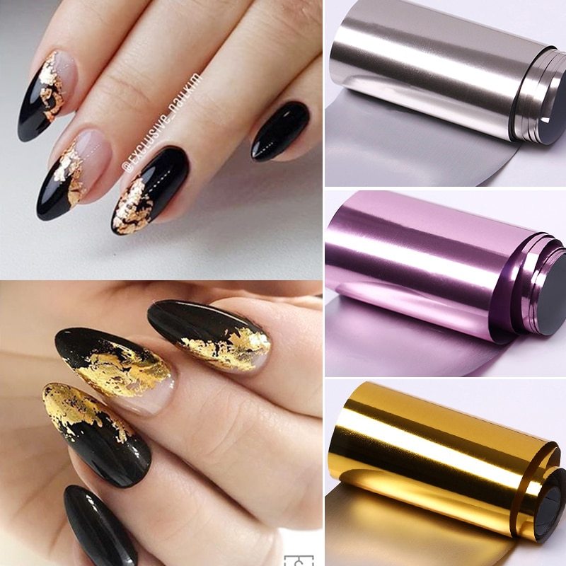 Nail Star paper rose gold transfer sticker - River Nile
