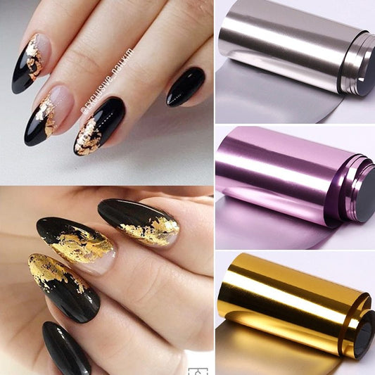 Nail Star paper rose gold transfer sticker - River Nile