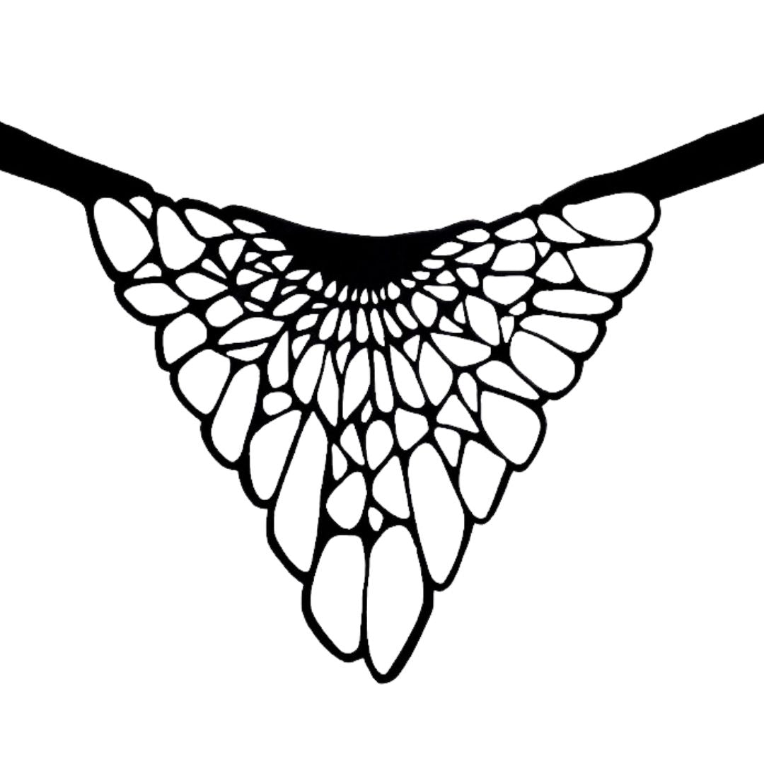 Queen Mab Geometric Statement Choker - River Nile