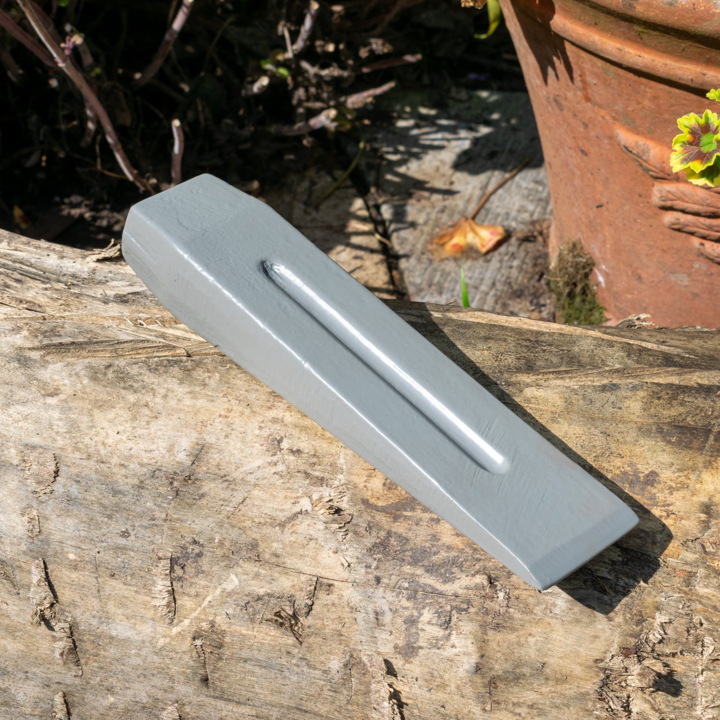 Grey Steel Log Splitting Wedge, 1.5kg - River Nile