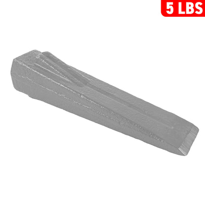 Grey Spiked Steel Log Splitting Wedge, 2.3kg - River Nile