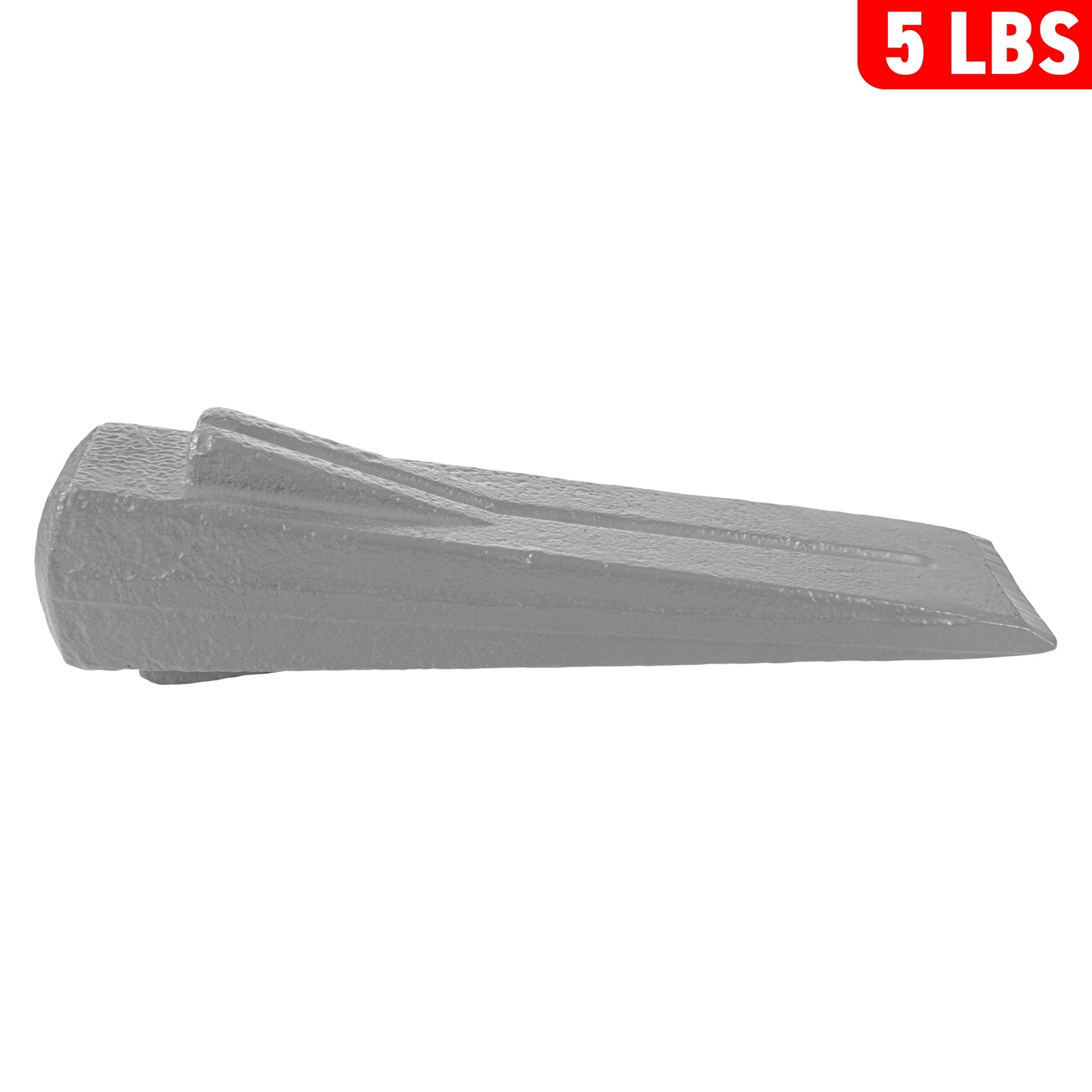 Grey Spiked Steel Log Splitting Wedge, 2.3kg - River Nile