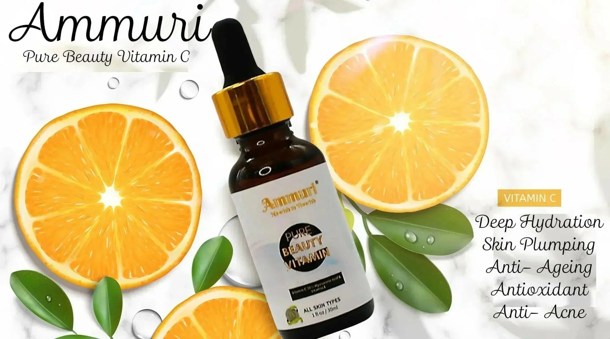 Ammuri Vitamin C Serum for Glowing Skin - Anti-Ageing - River Nile