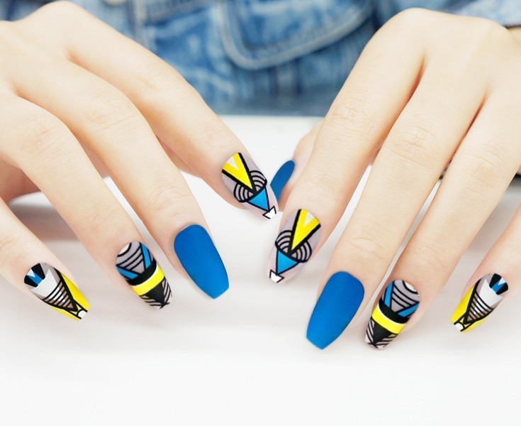 fake nails matte nail sheets - River Nile