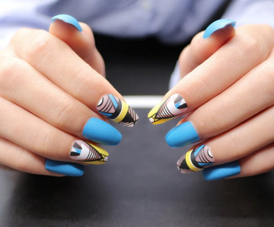 fake nails matte nail sheets - River Nile