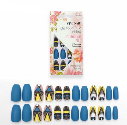 fake nails matte nail sheets - River Nile