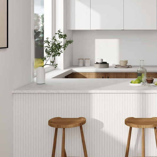 Small Fluted Wall Panels in DIY Primed - Ready To Paint- 240cm x 60cm - River Nile
